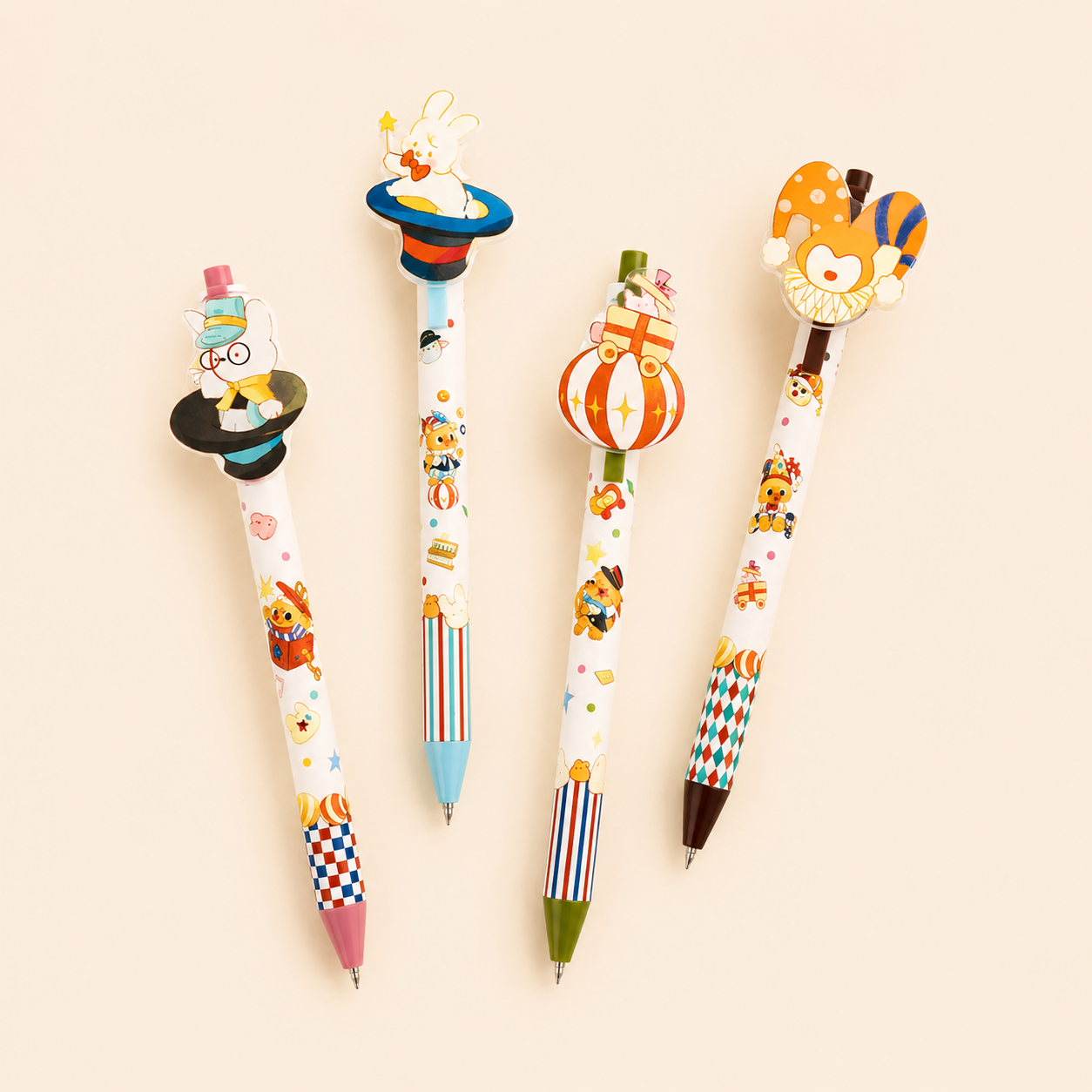 Stylo gel à clic Le Petit Théâtre du Renard – Encre noire 0,5 mm