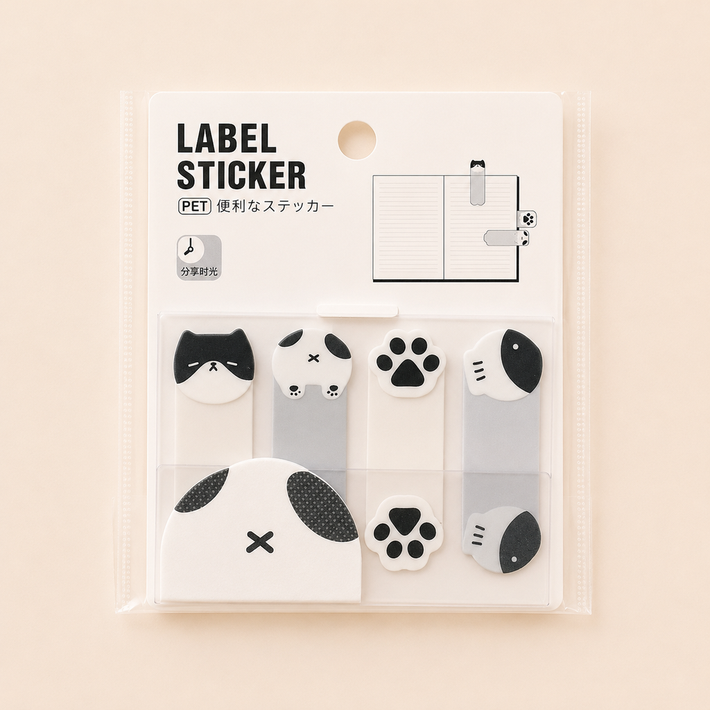 Post-it marque-pages en PET – Motifs animaux