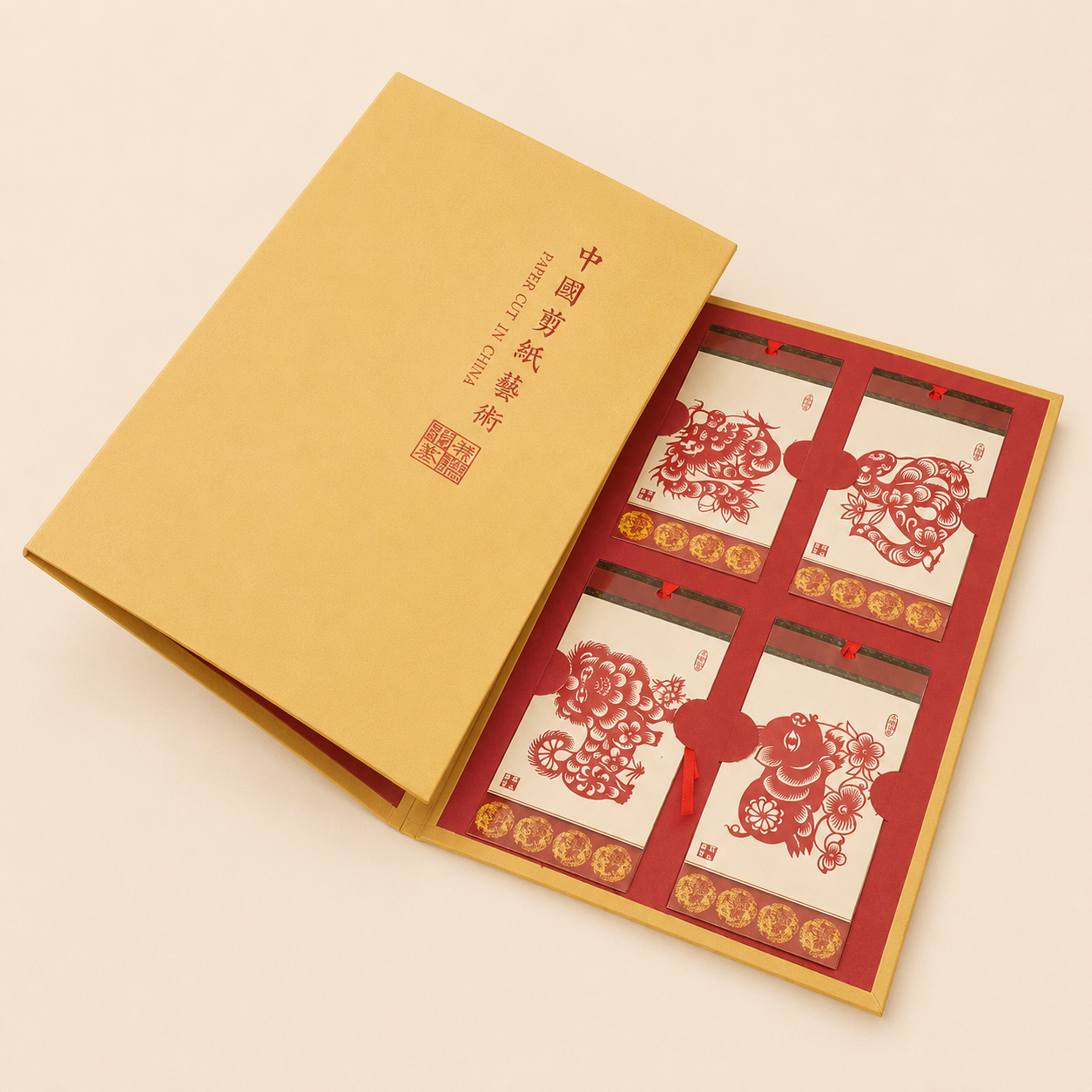 Marque-page en papier découpé – marque-page artisanal de style chinois traditionnel
