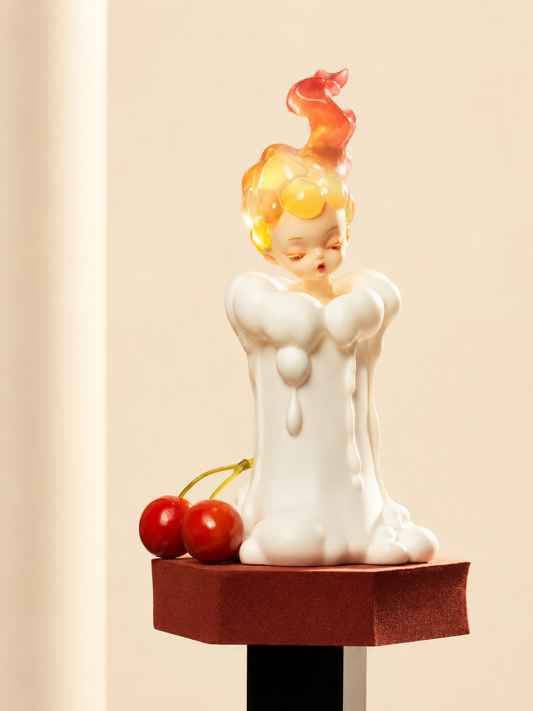 Veilleuse rechargeable créative – figurine “bougie soufflable”, jouet design pour chambre, idée cadeau d’anniversaire