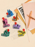 Magnet de réfrigérateur – monuments de Paris, série Olympique, création de Bazahei