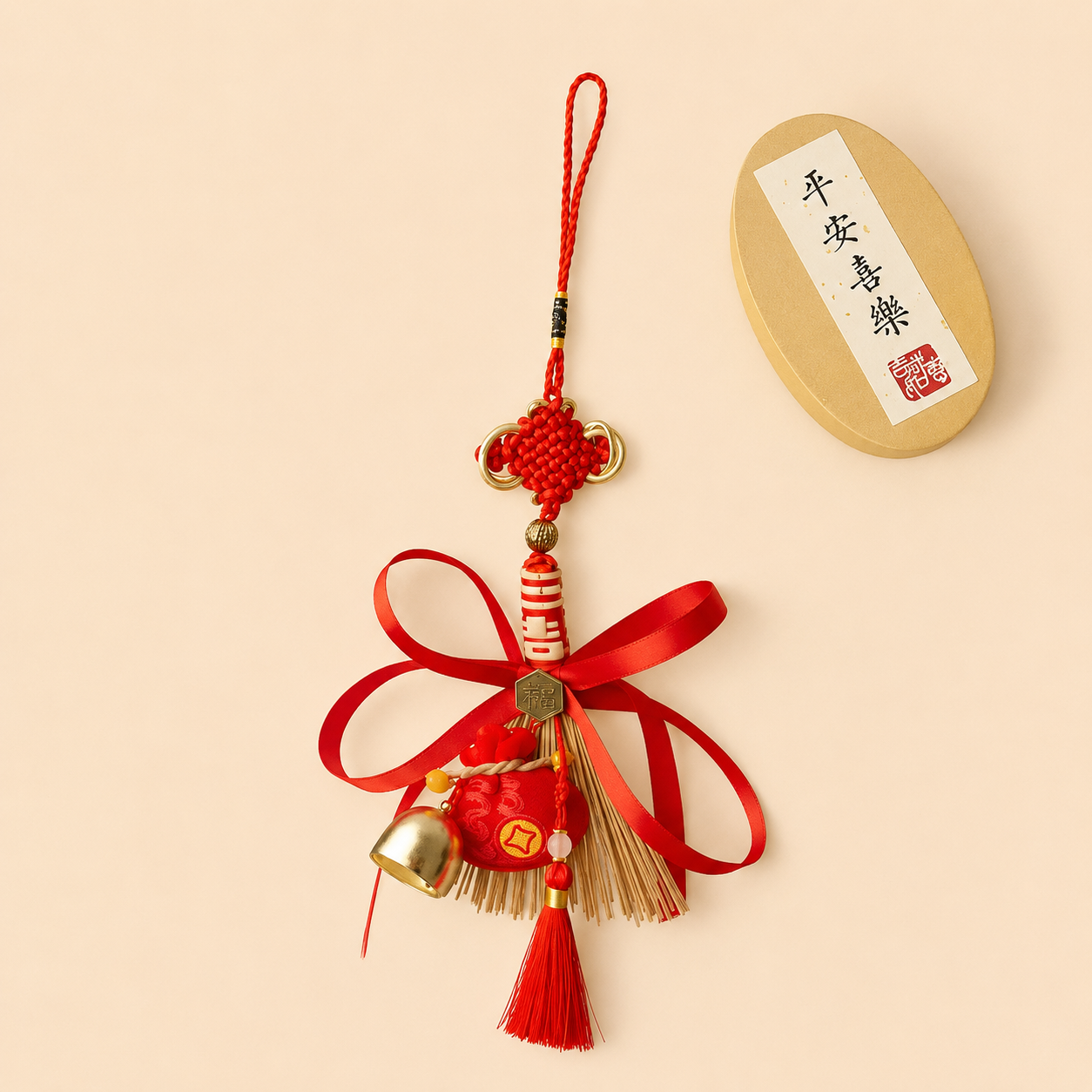 Pendentif créatif style chinois – création originale de Moshan Artisan