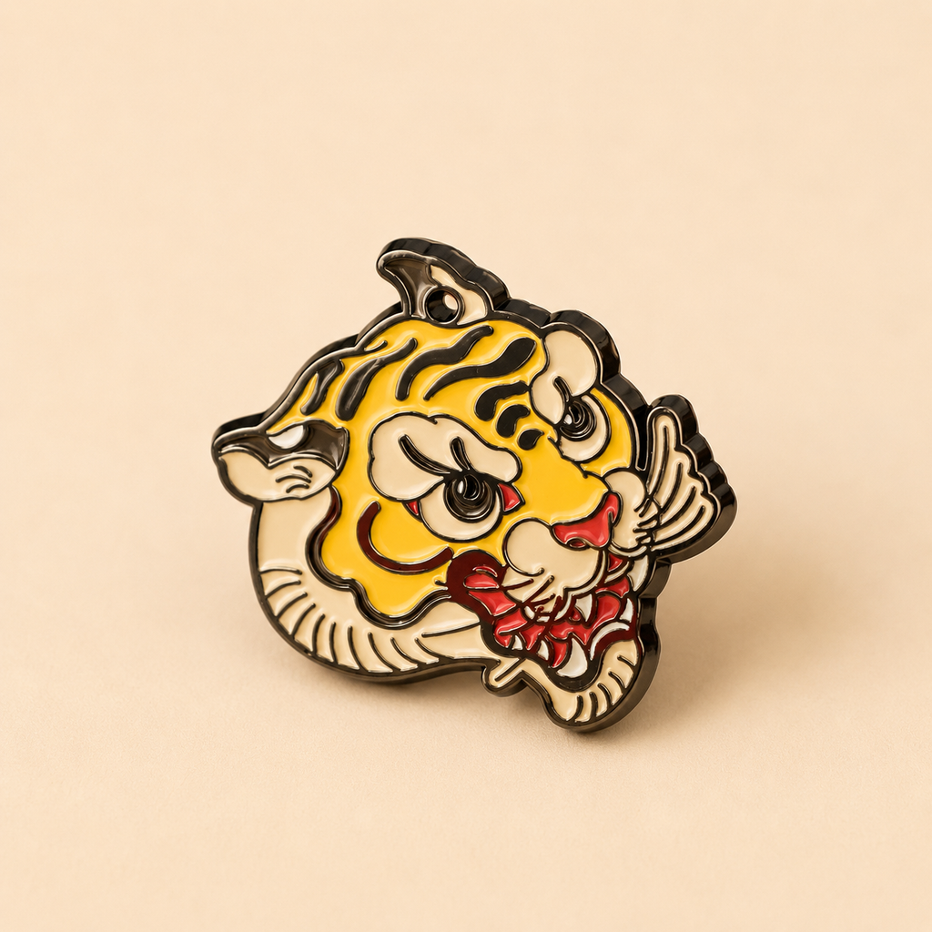 Magnet de réfrigérateur – “Quatre symboles”, tigre porte-bonheur décoratif