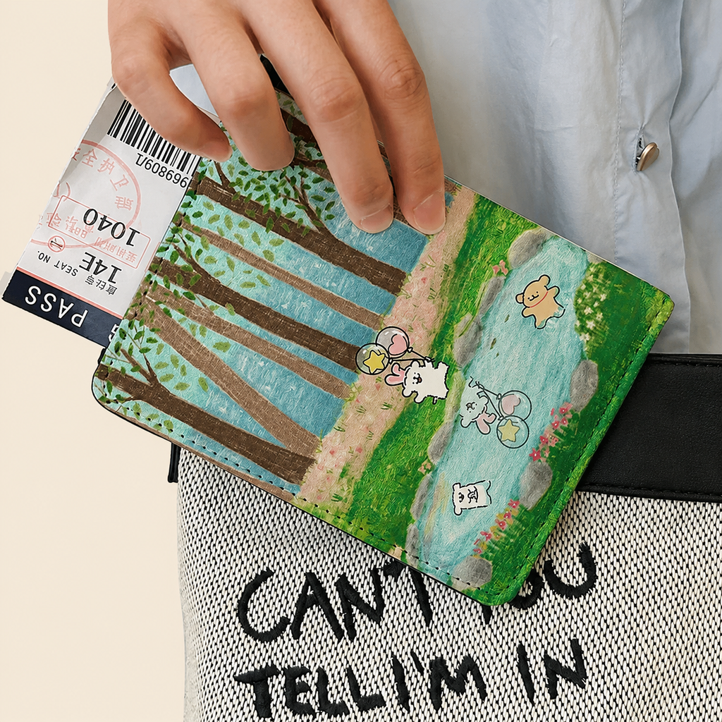 Porte-passeport avec sangle