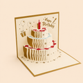 Carte de vœux 3D – gâteau d’anniversaire