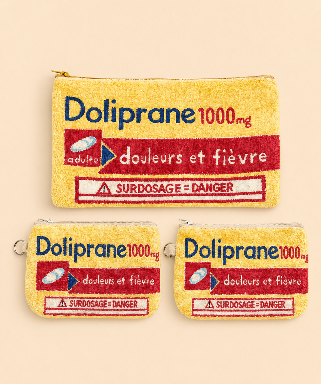 Porte-monnaie – Kongïsme, illustrateur français, création originale “Doliprane & ticket de métro”