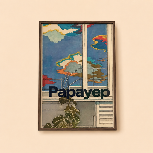 Affiche – Papayep, Tirage d'art (print) A3, “Number 8”