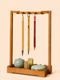 Support pour pinceaux de calligraphie – Liupintang, en bambou nan (nanmu), porte-pinceaux