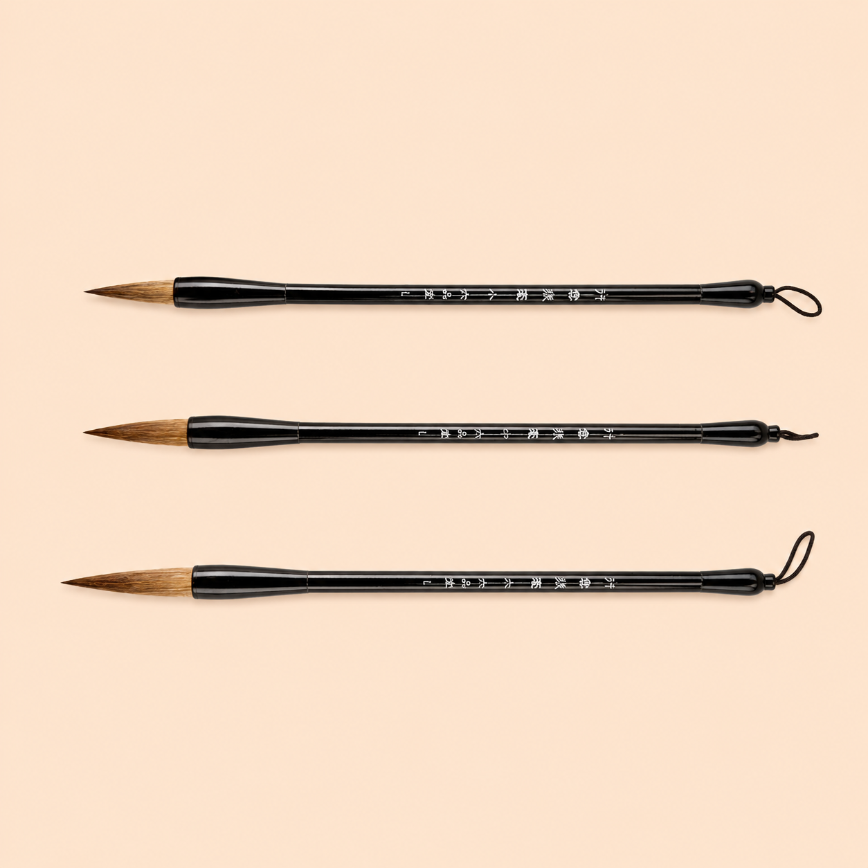 Pinceau de calligraphie – Liupintang, poils mixtes (loup et chèvre), pour écriture régulière et semi-cursive