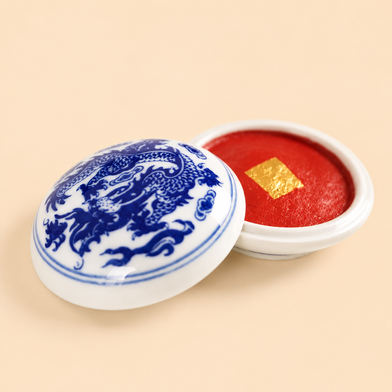 Tampon encreur – Jinhuitang, encre de sceau rouge vermillon pour calligraphie et gravure