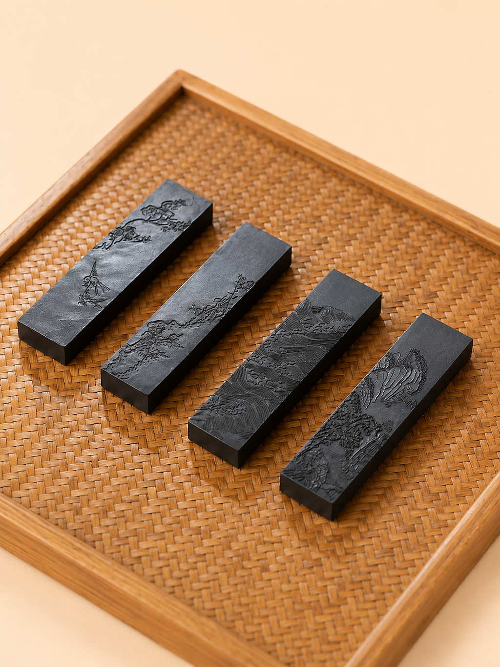 Bâton d’encre de Chine – Shanlian, encre de suie (huile de fumée)