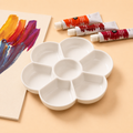 Palette en plastique – forme fleur de prunier, 7 compartiments