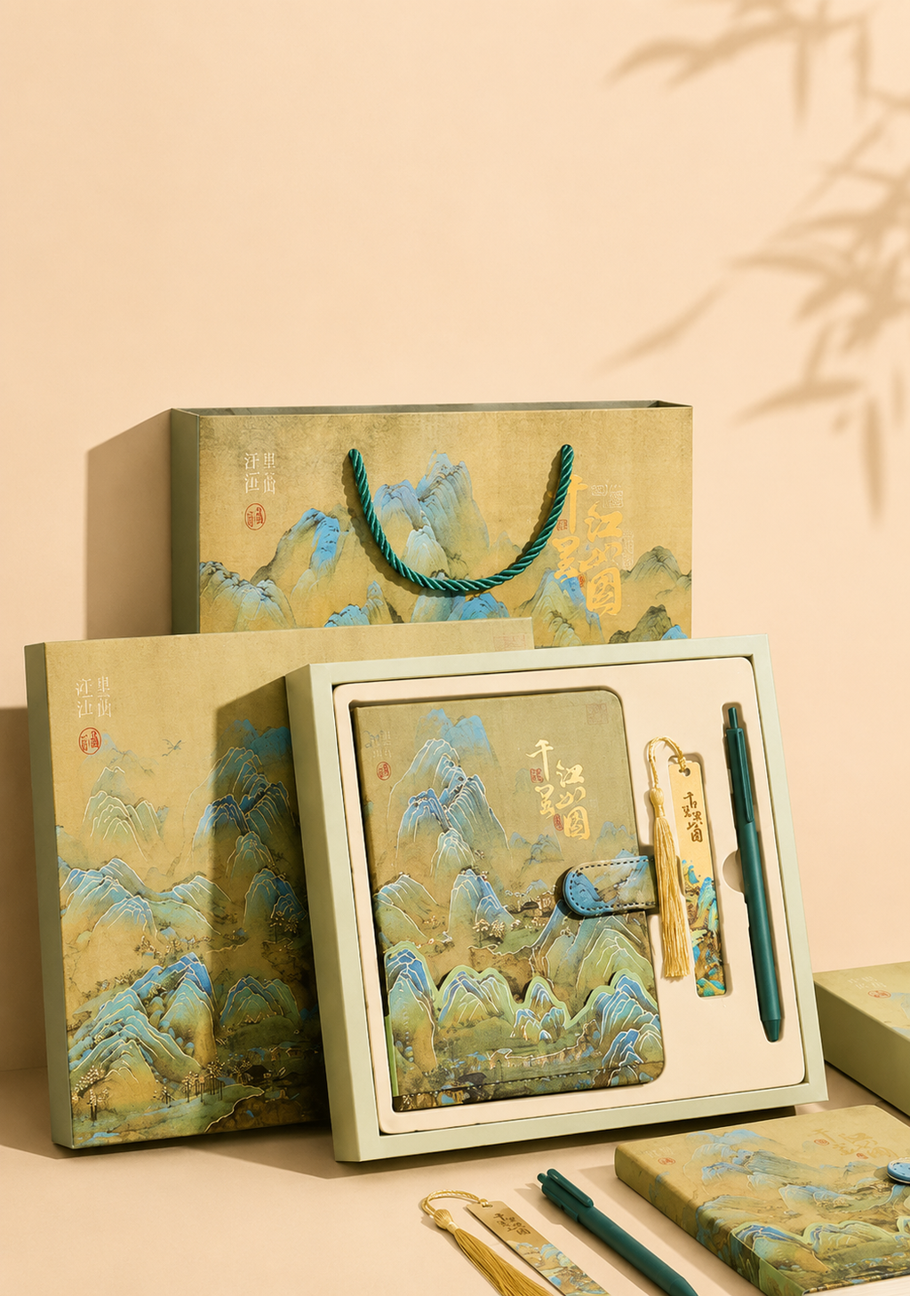 Coffret cadeau de carnets – style chinois