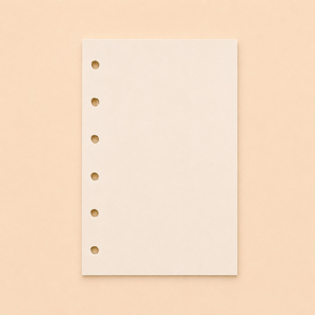 Recharges pour carnet – pages vierges, lignées, quadrillées et papier kraft