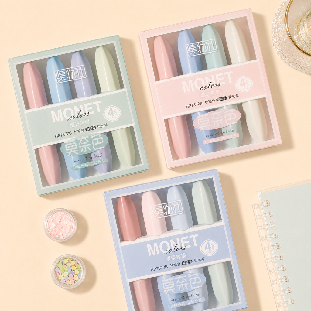 Lot de 4 surligneurs pour bullet journal – Jiwushe
