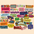 Stickers colorés et mignons ,résistants à l’eau