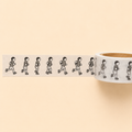Ruban adhésif en papier par Papayep - Petits personnages en course de nuit