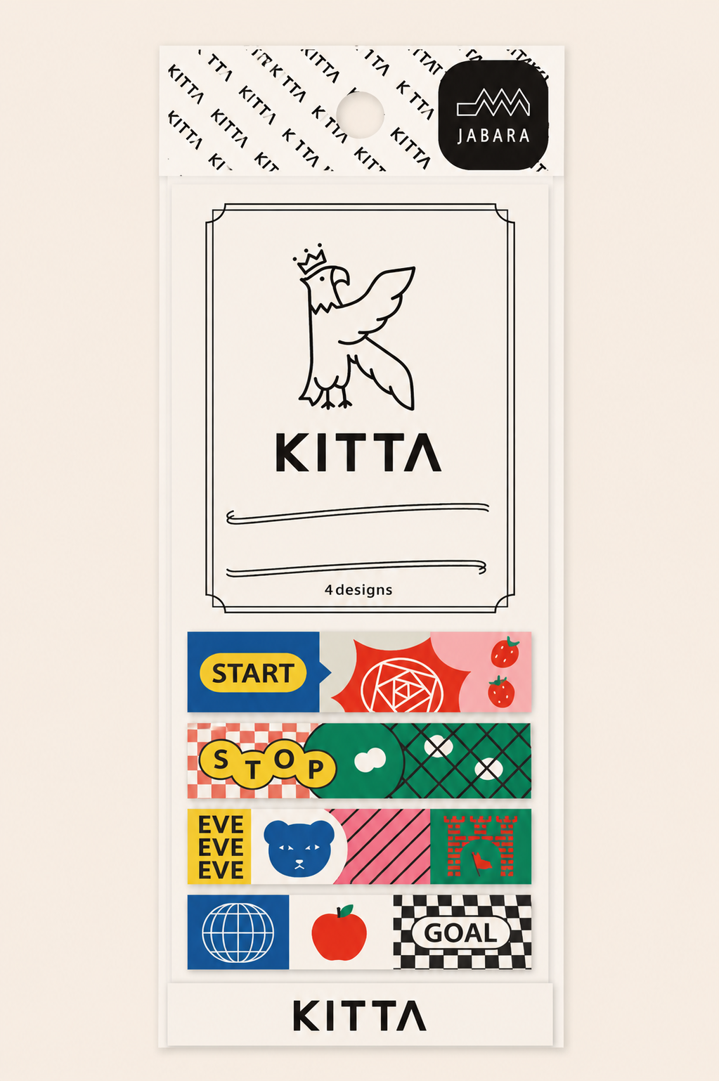 Ruban adhésif washi portable KING JIM KITTA