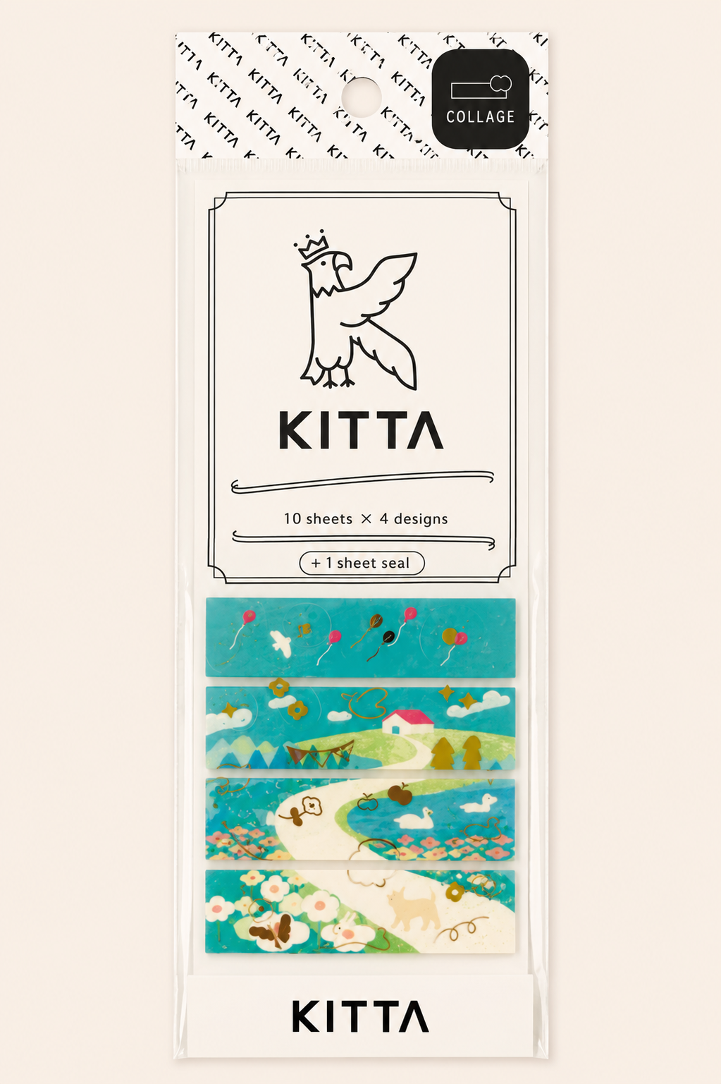 Ruban adhésif washi portable KING JIM KITTA