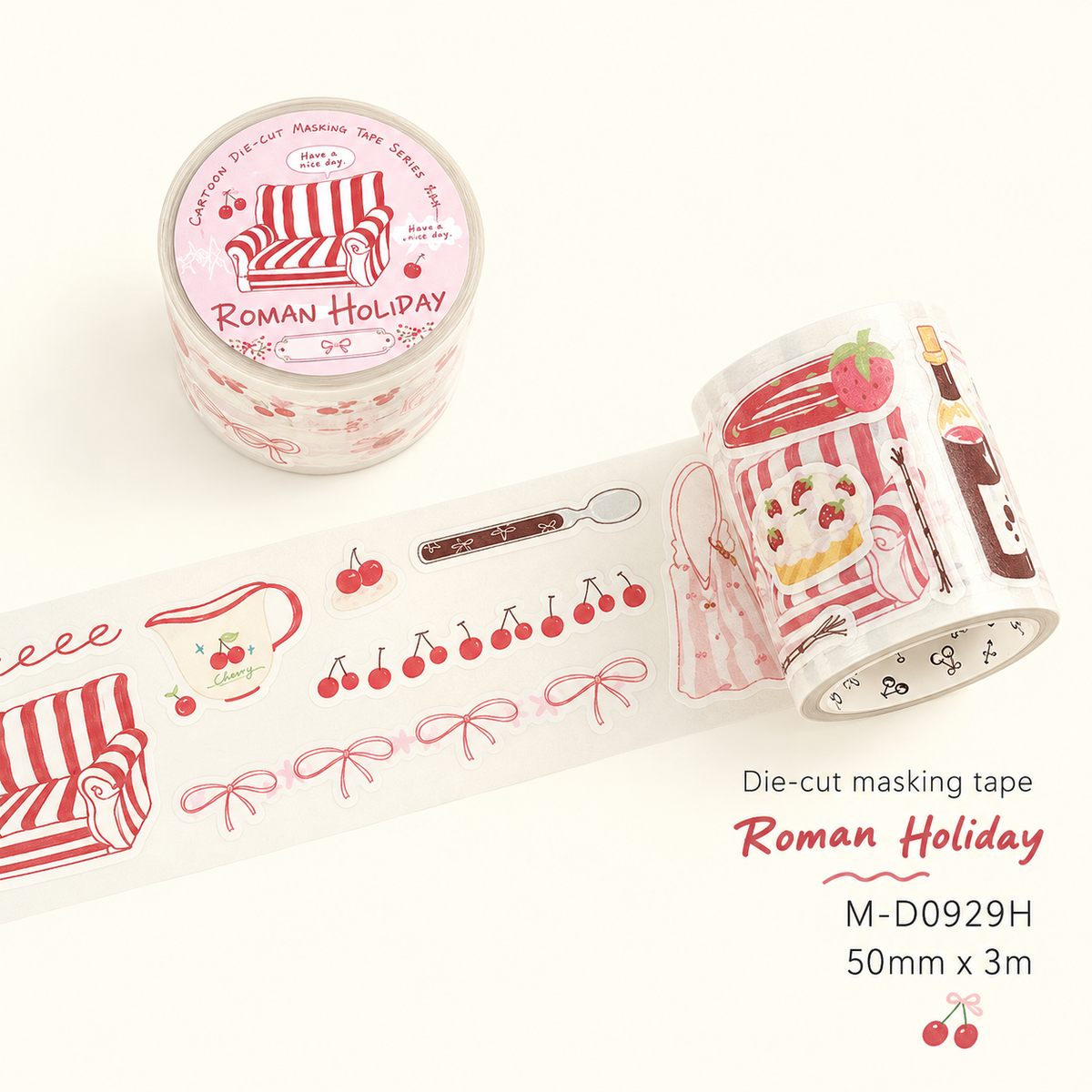 Ruban washi prédécoupé – Collection Brise du soir sur la Seine