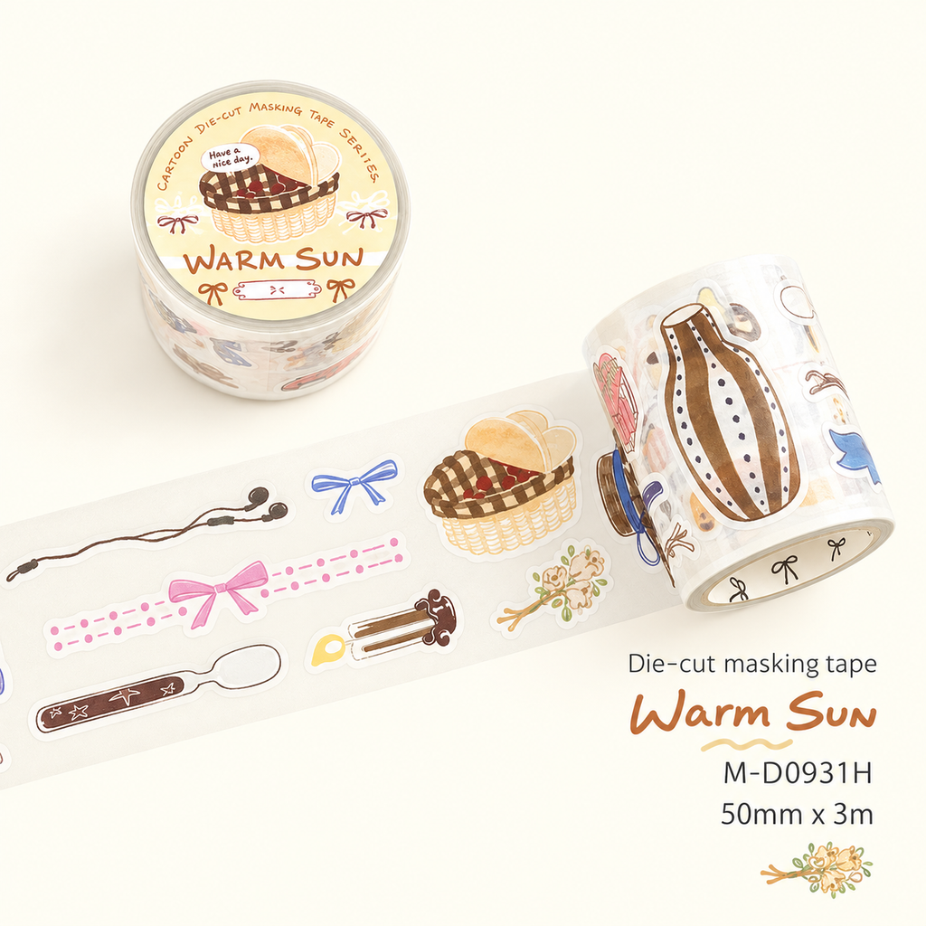 Ruban washi prédécoupé – Collection Brise du soir sur la Seine
