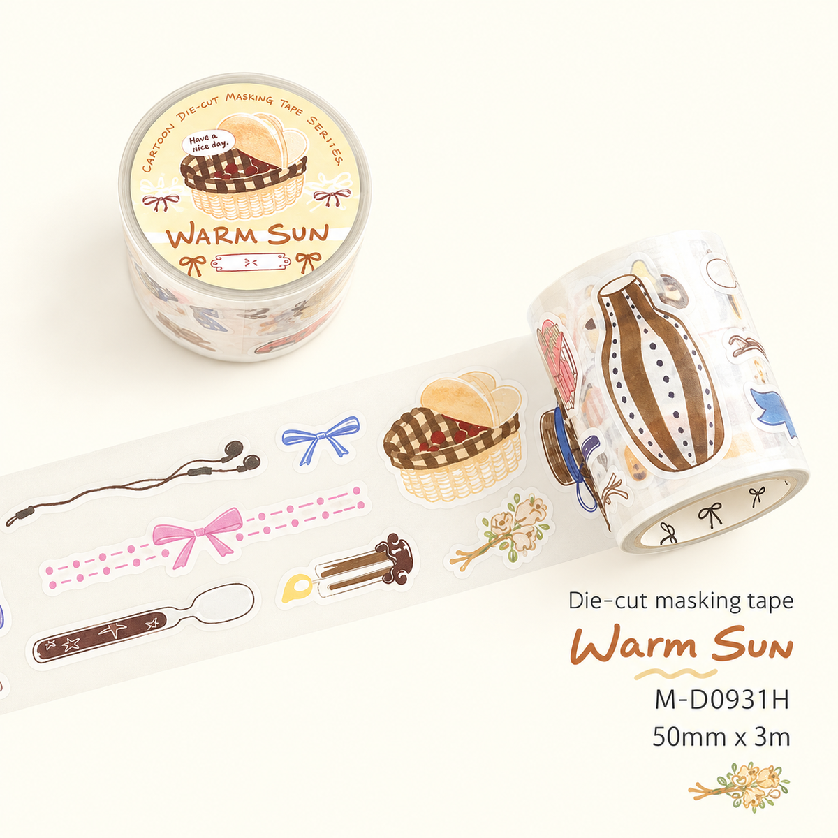 Ruban washi prédécoupé – Collection Brise du soir sur la Seine