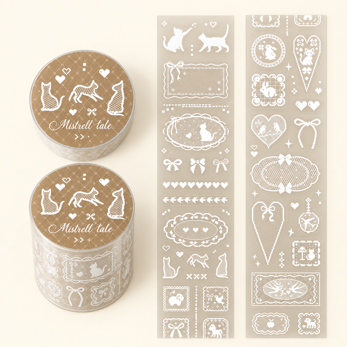 Ruban adhésif PET prédécoupé à encre blanche