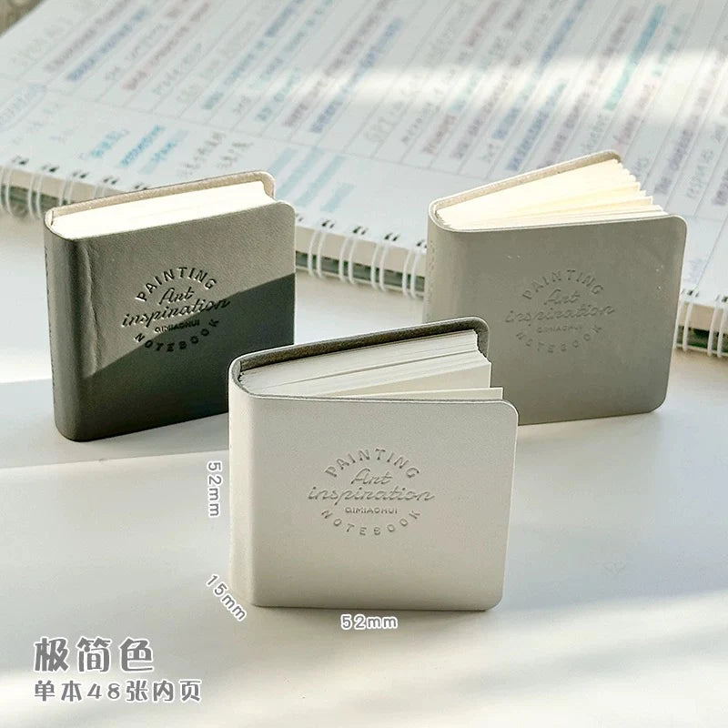 Mini carnet – carnet de dessin de poche mignon, pages blanches