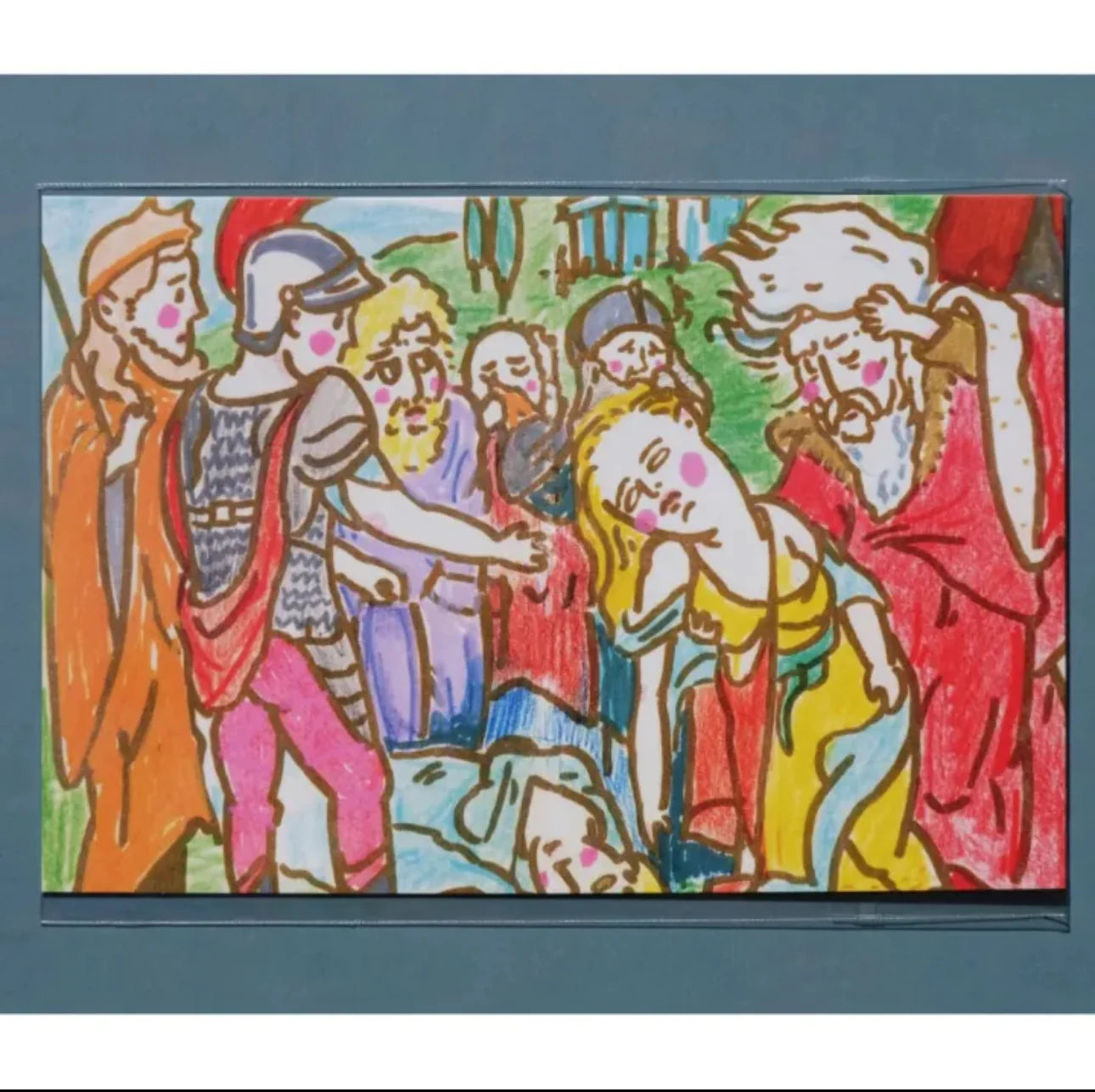 Carte postale illustré par Pi Ge Xu – Série "Musée d’art" (1 pièce)