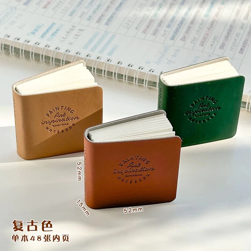 Mini carnet – carnet de dessin de poche mignon, pages blanches