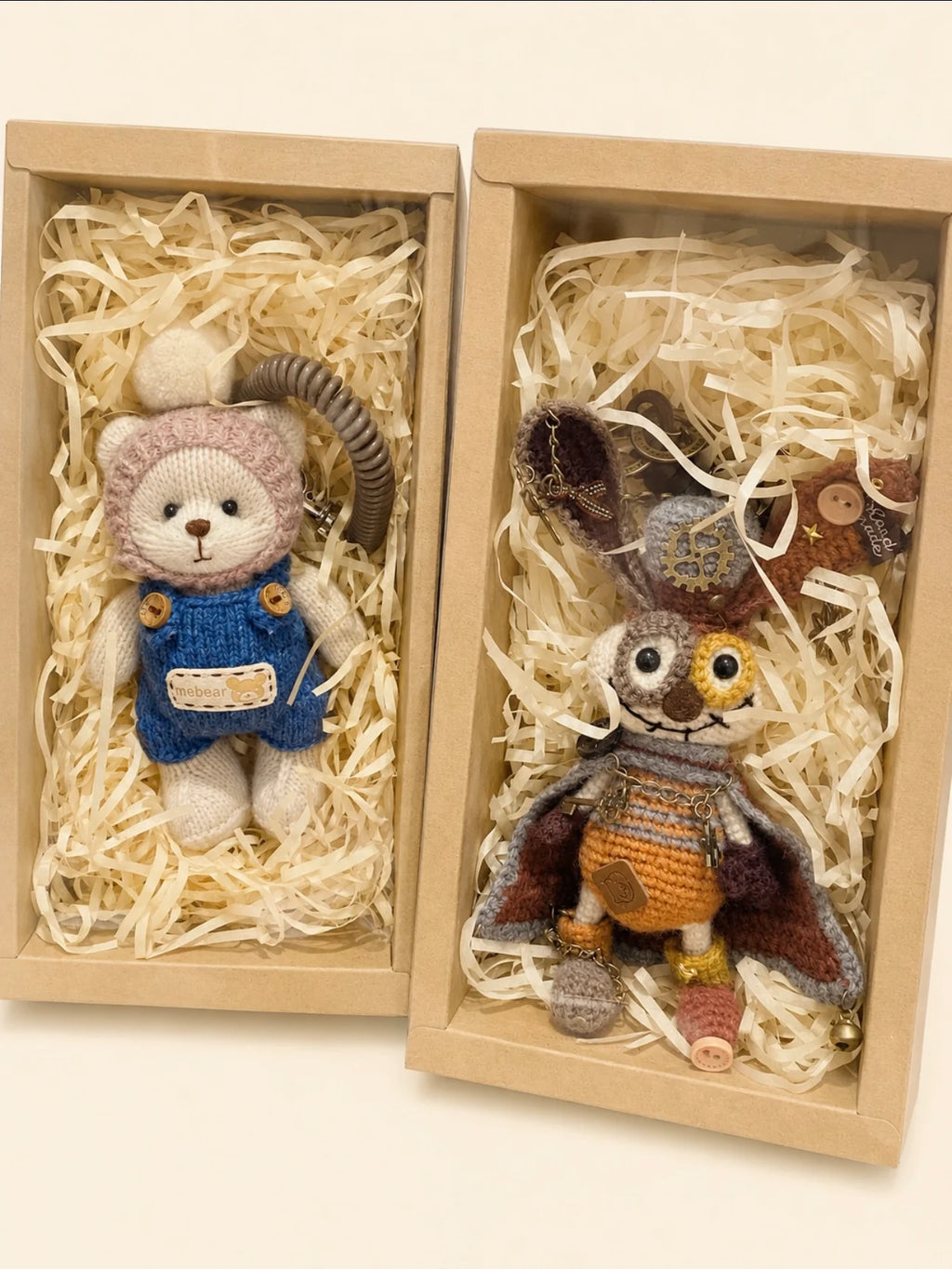 Coffret de poupées en tricot faites main – Création originale