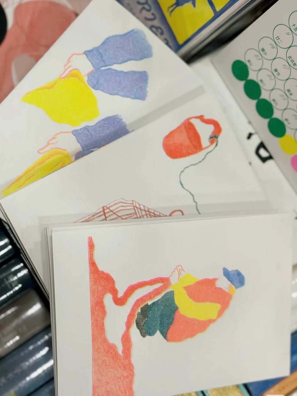 Livre illustré – Chici, édition originale en risographie 4 couleurs, Nouvel An chinois