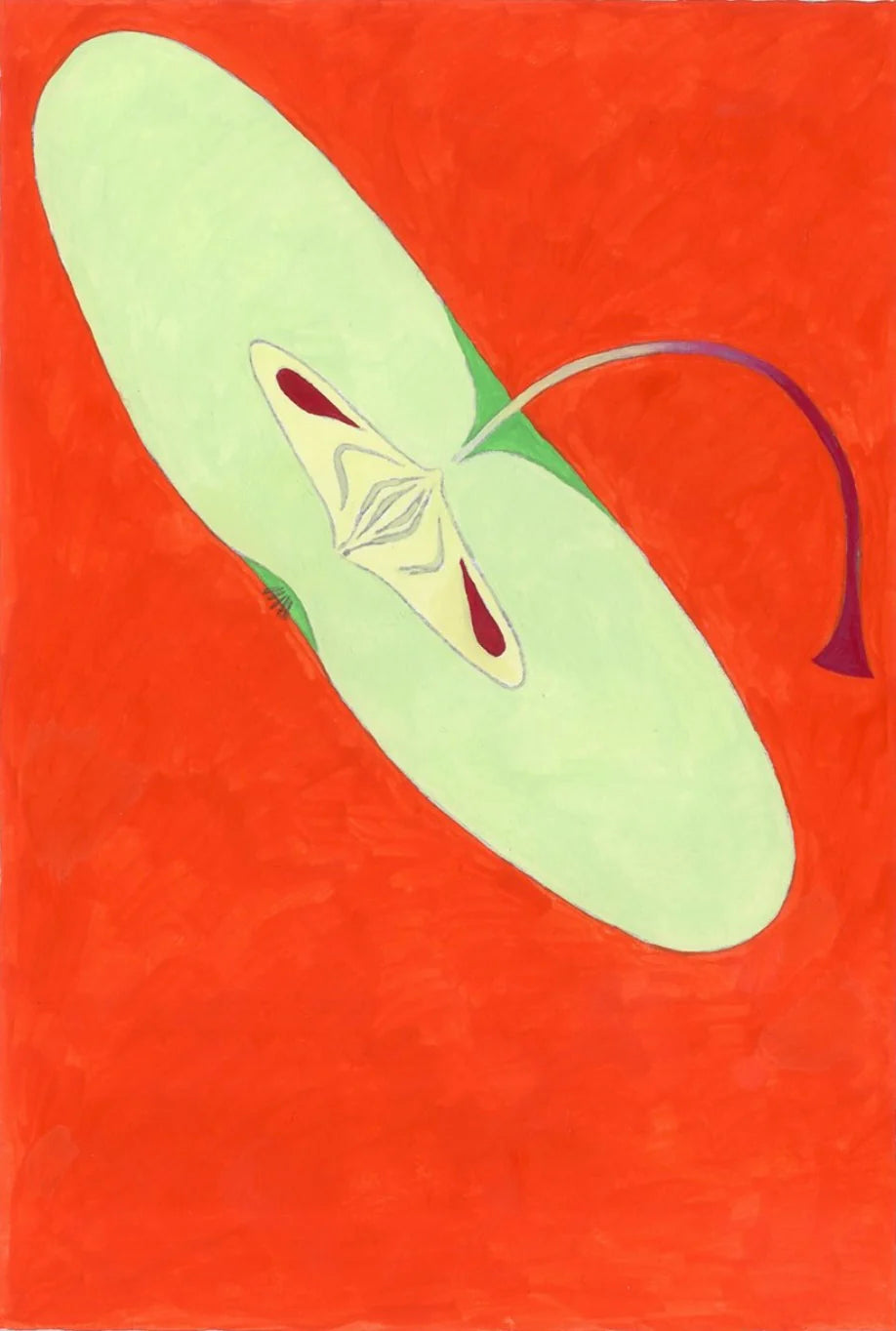 Affiche illustrée originale d’Alix – impression RisoPrint à la gouache, 148 × 210 mm