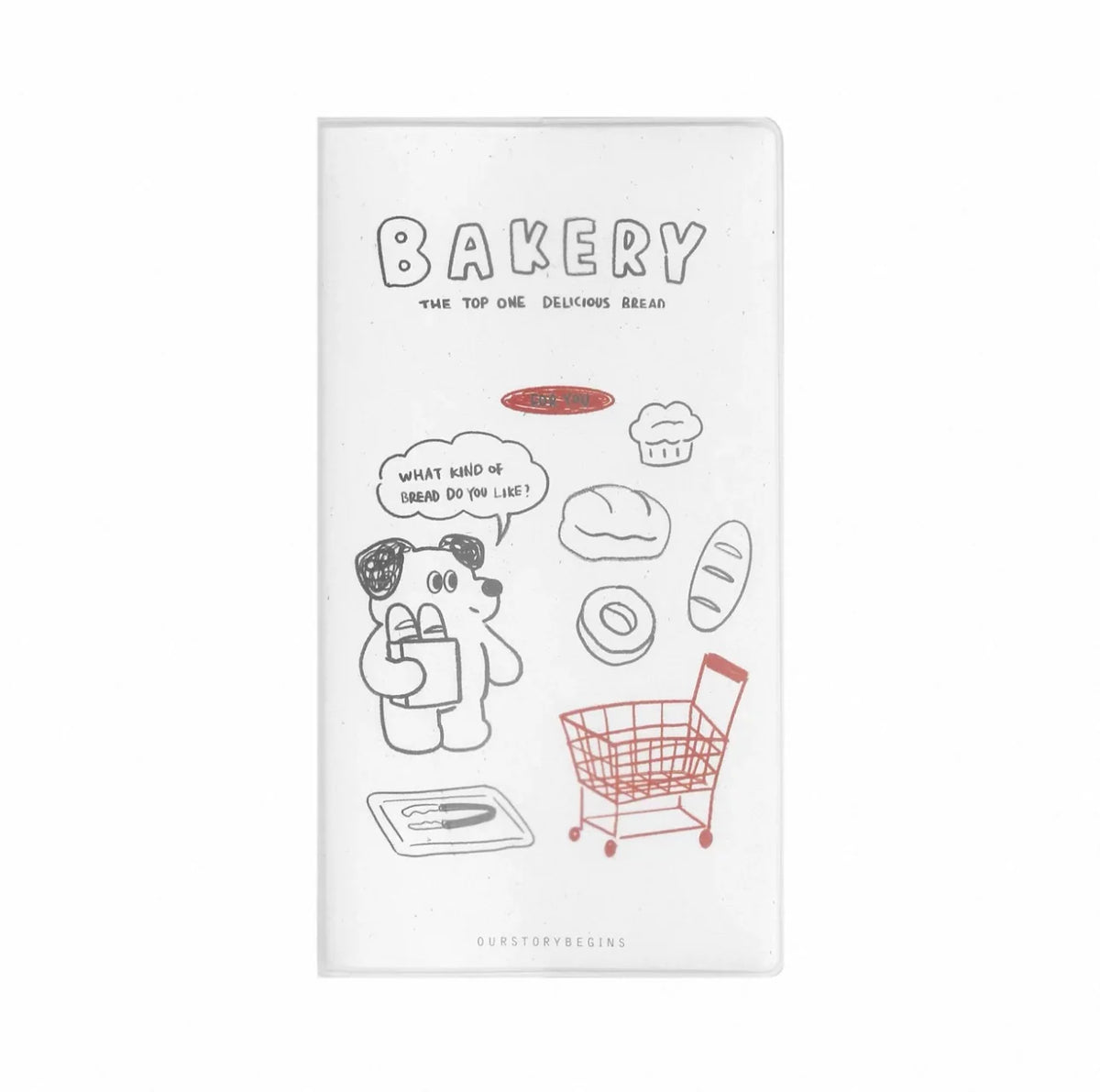 Petit carnet de poche « Chien relax » avec couverture en PVC