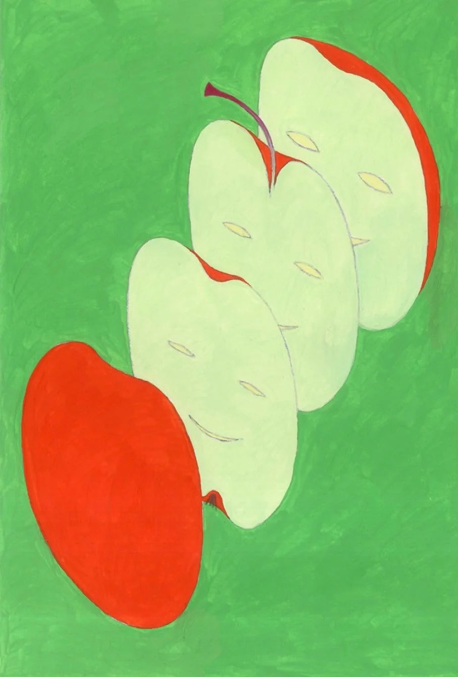Affiche illustrée originale d’Alix – impression RisoPrint à la gouache, 148 × 210 mm