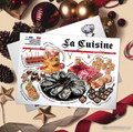 Carte postale par Belle Artwork - Journal des gourmandises françaises (1 pièce)