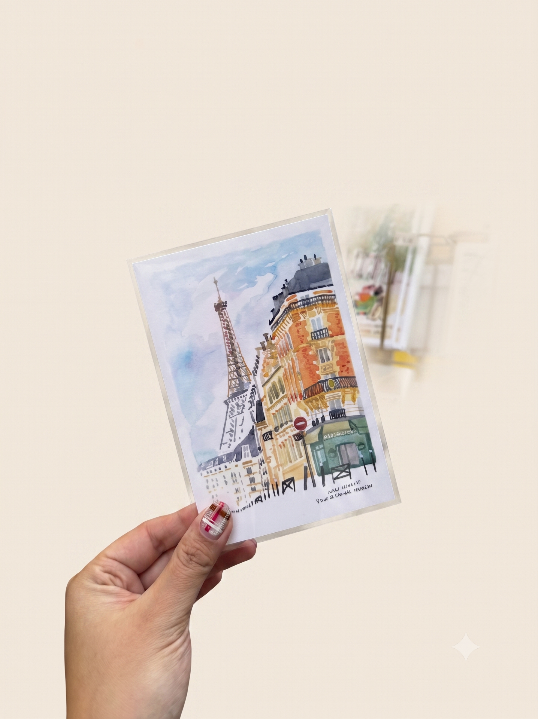 Carte postale illustrée par Cube (1 pièce)
