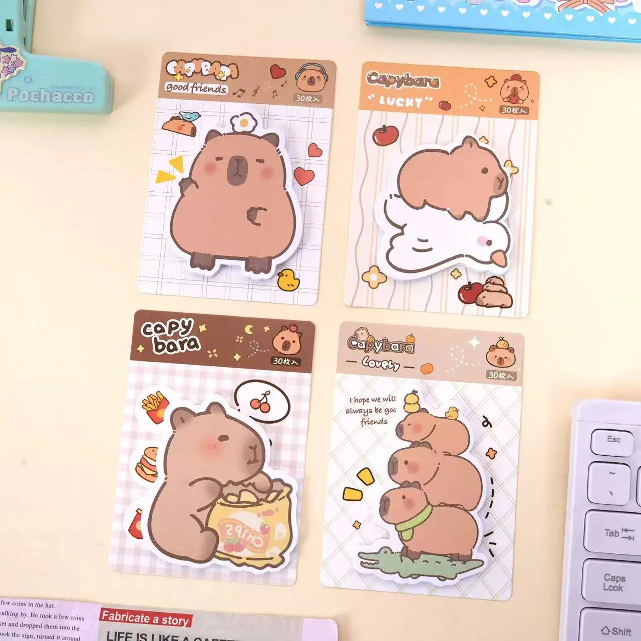 Post-it formes originales - Capybara