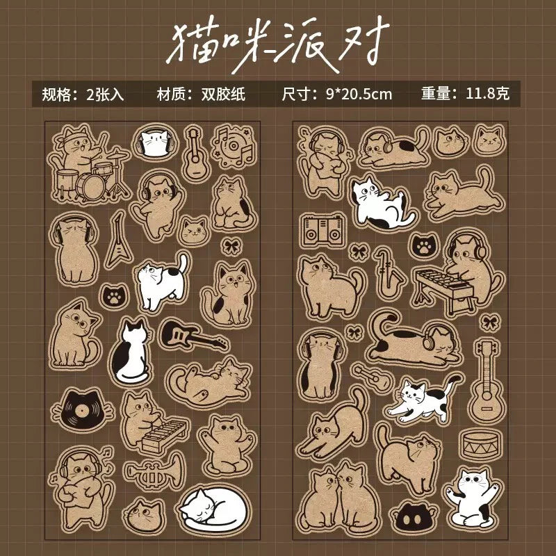 Lot de stickers – petits chats mignons