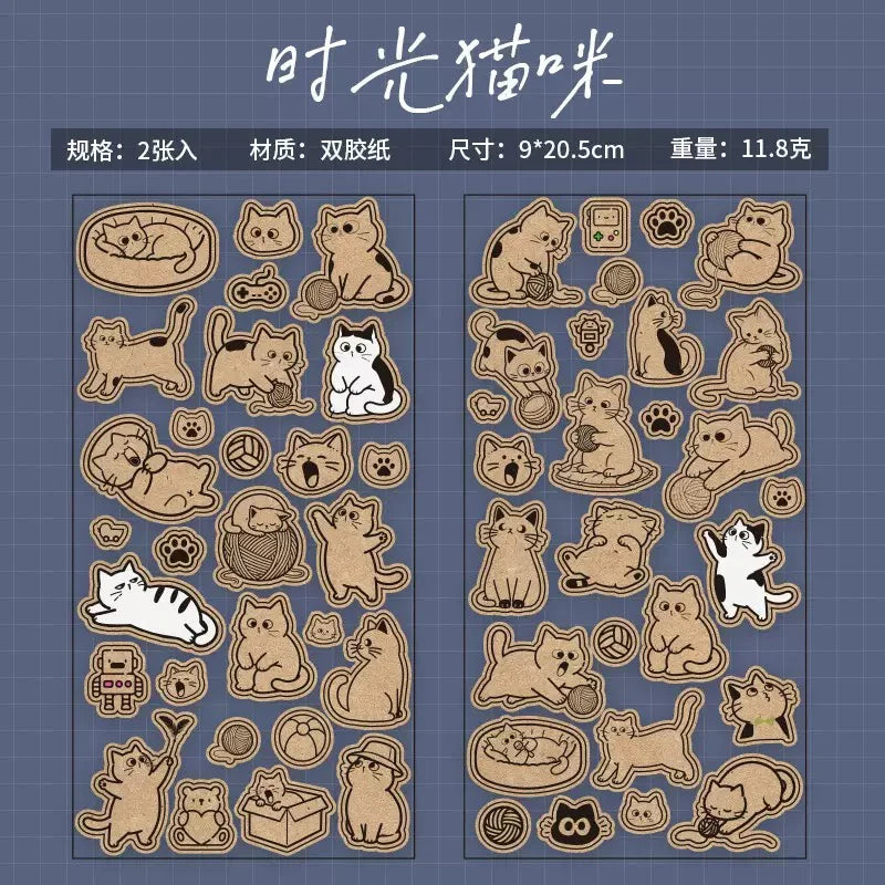 Lot de stickers – petits chats mignons