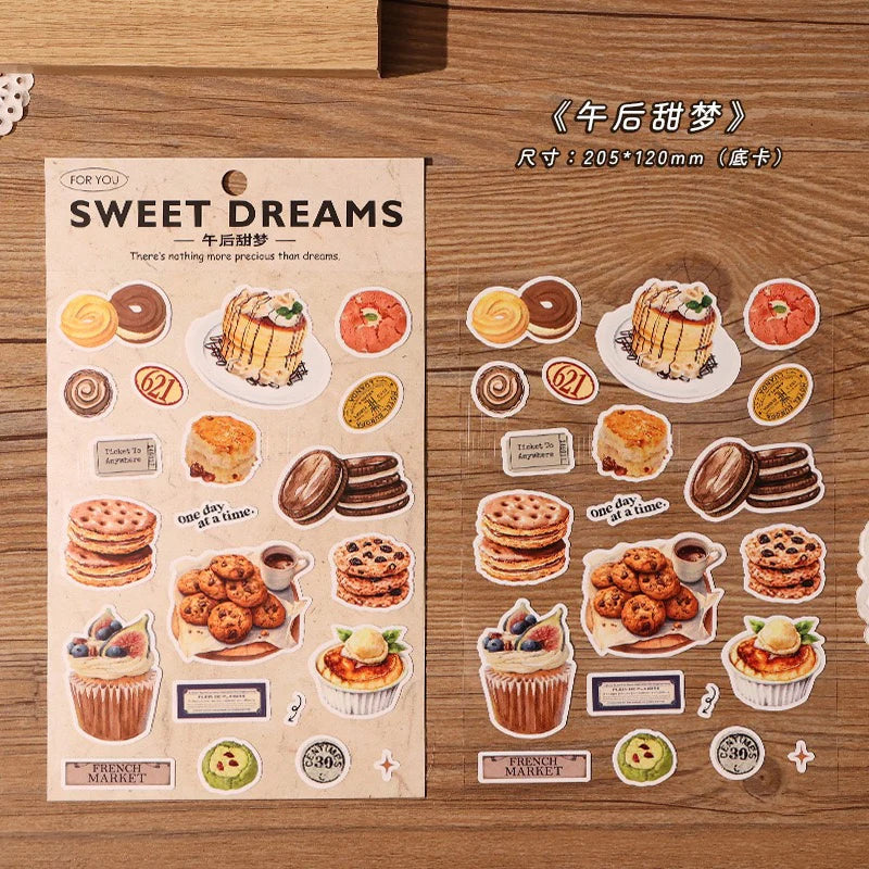 Lot de stickers – Gourmandises, desserts et pains