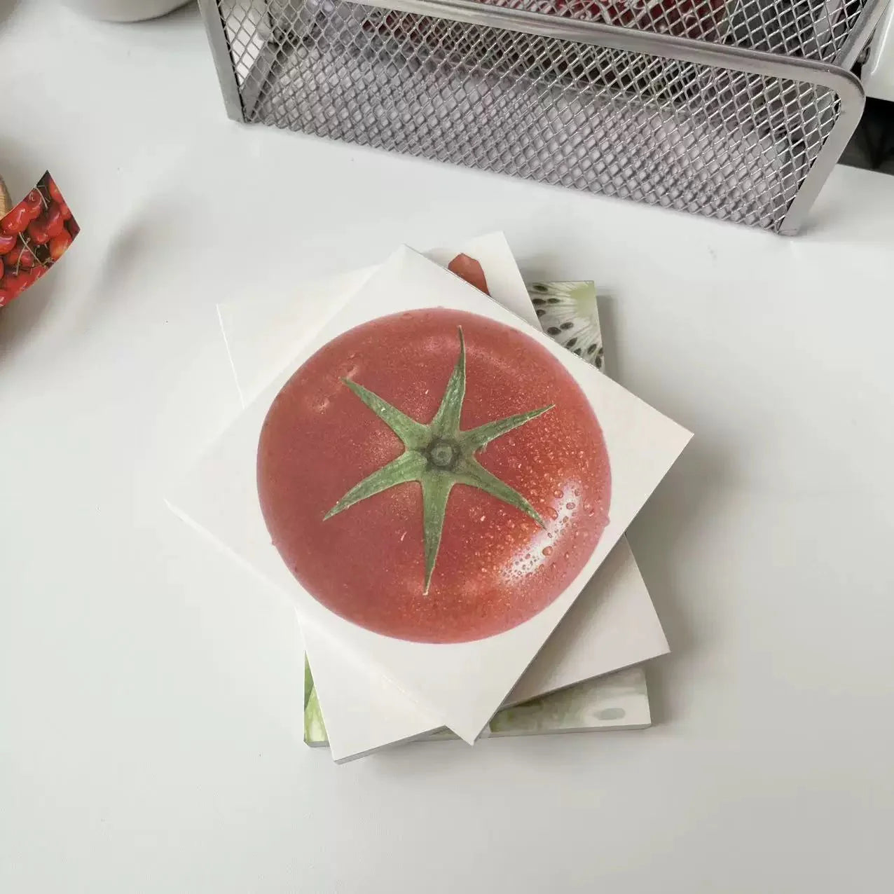 Post-it – Nourriture, fond blanc