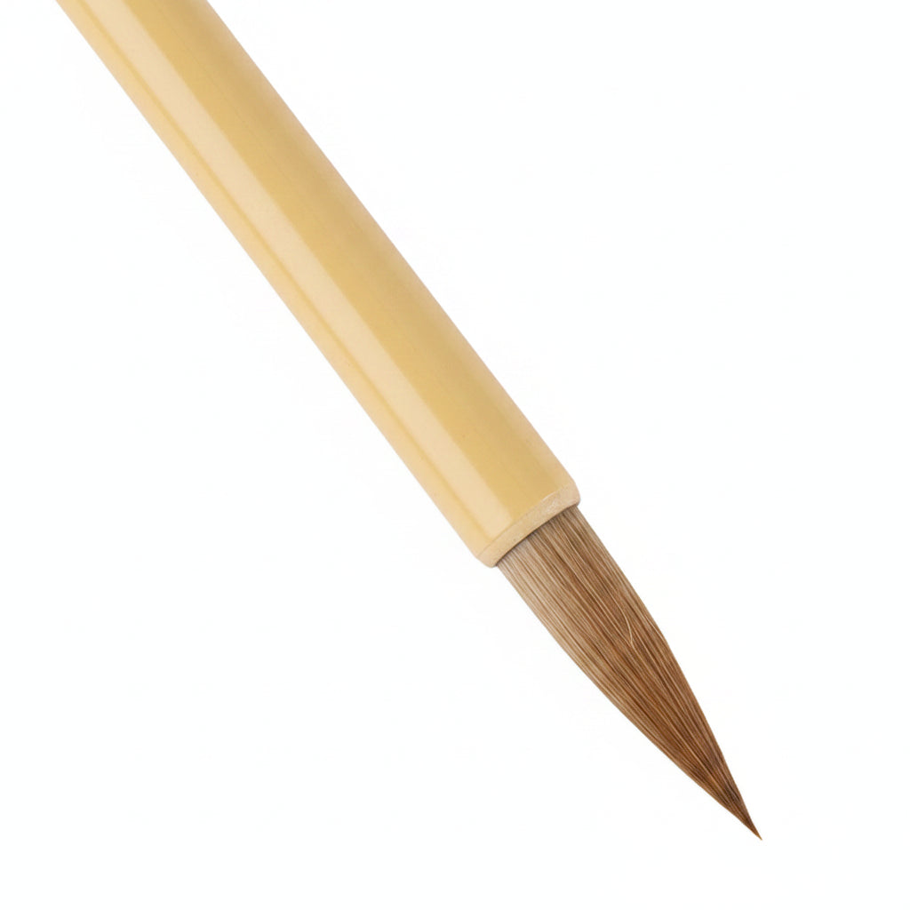 Pinceau de calligraphie – Liupintang, poils mixtes (loup et chèvre), pour écriture régulière et semi-cursive