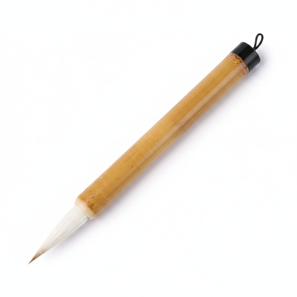 Pinceau de calligraphie – Liupintang, poils mixtes (loup et chèvre), pour écriture régulière et semi-cursive