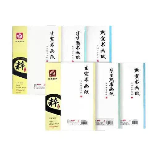 Papier Xuan – papier d’entraînement pour calligraphie, grille “米” (guide d’écriture)