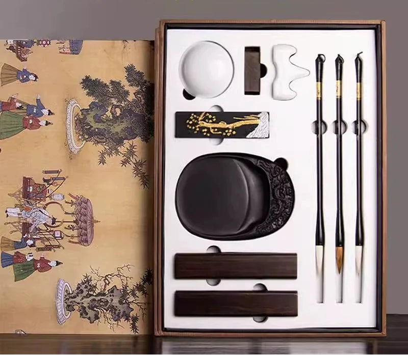 Coffret cadeau de peinture et calligraphie chinoise