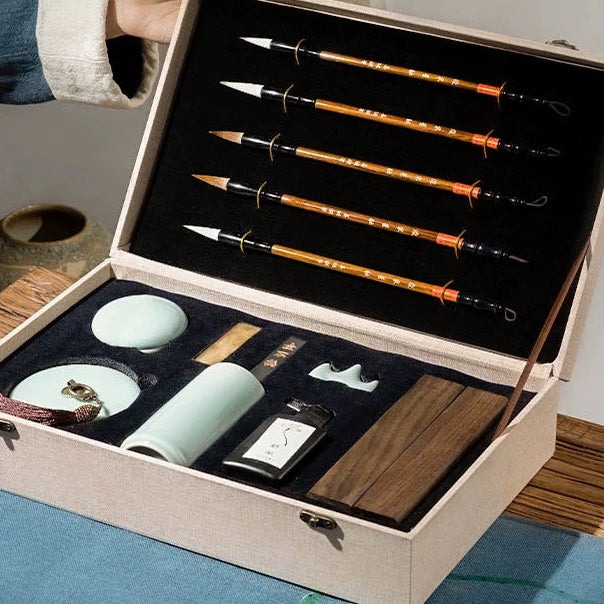 Coffret cadeau de peinture et calligraphie chinoise