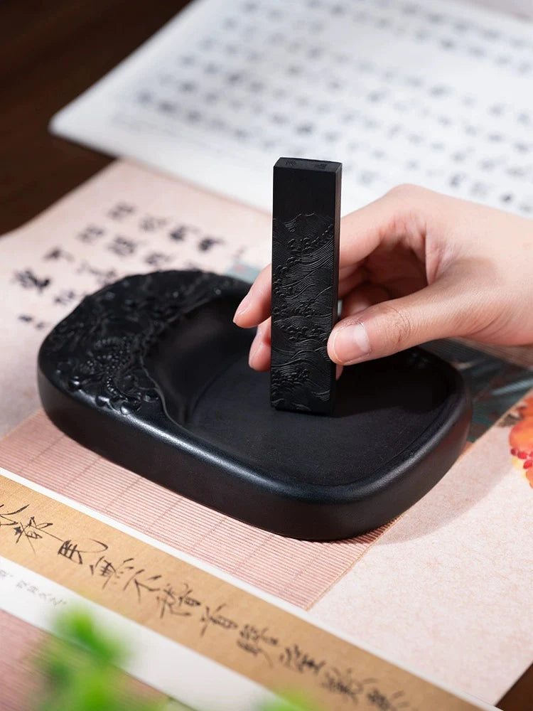 Bâton d’encre de Chine – Shanlian, encre de suie (huile de fumée)
