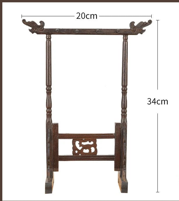 Support pour pinceaux de calligraphie – Liupintang, en bois de wengé