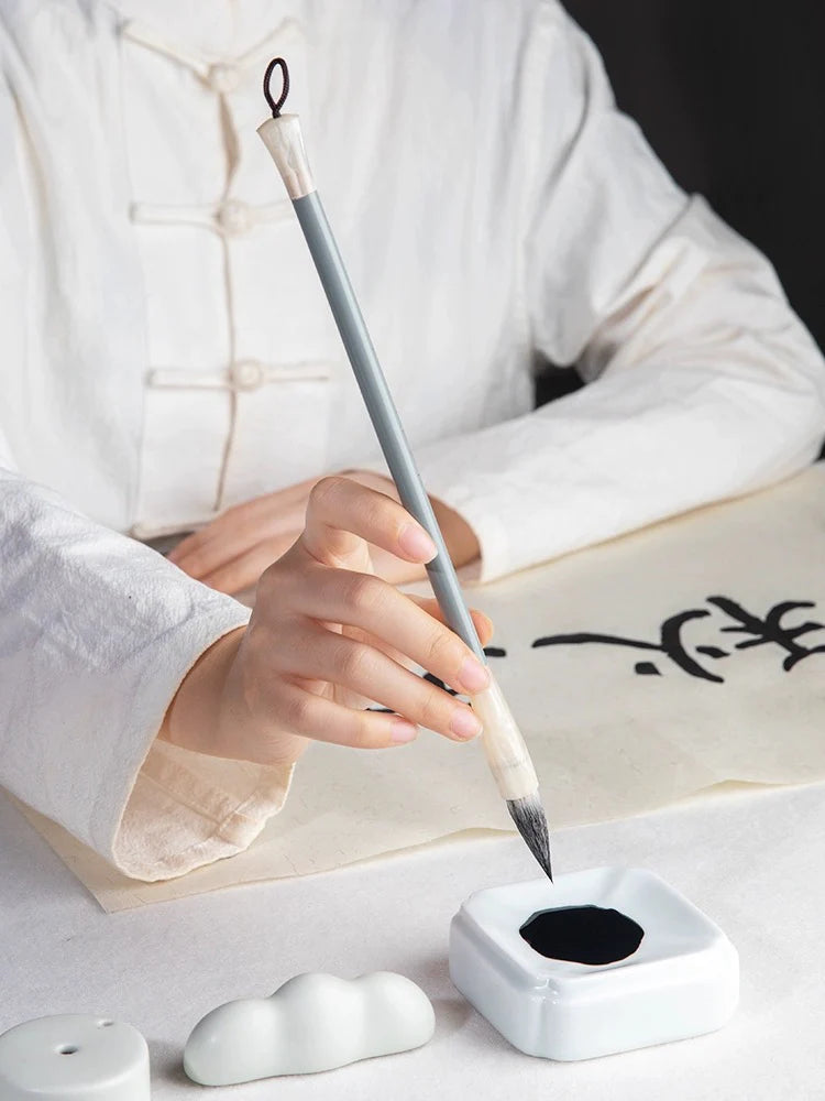 Pinceau de calligraphie – Lan Zhai “Shangyu”, poils de loup et poils mixtes (unité)